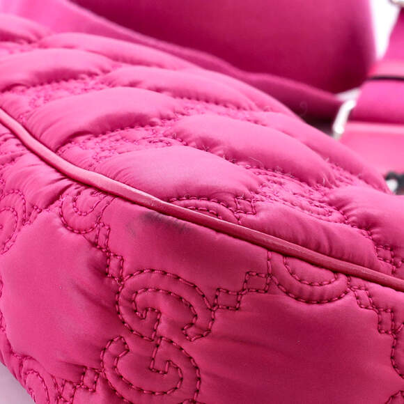 Gucci Zip Shoulder Bag Gg Embossed #166615G10B - Picture 7 of 8